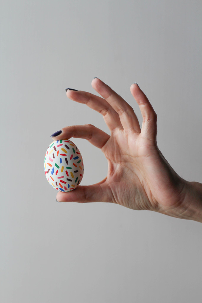 DIY Sprinkle Easter Eggs