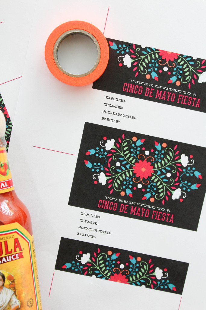 Printable Cinco De Mayo Hot Sauce Invitation