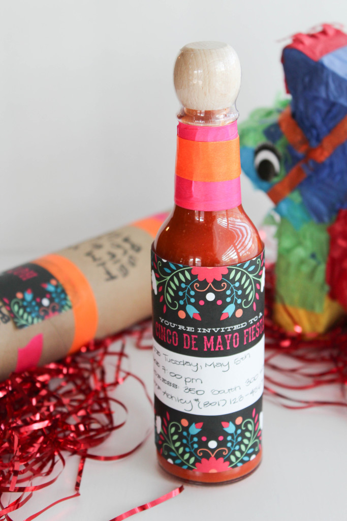 Printable Cinco De Mayo Hot Sauce Invitation