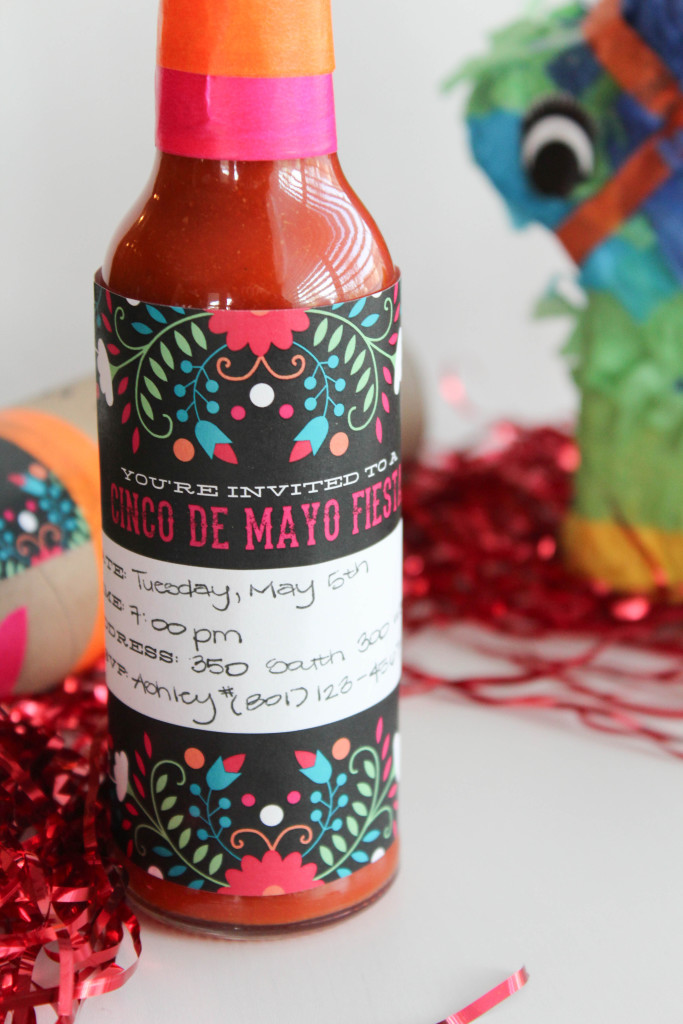 Printable Cinco De Mayo Hot Sauce Invitation