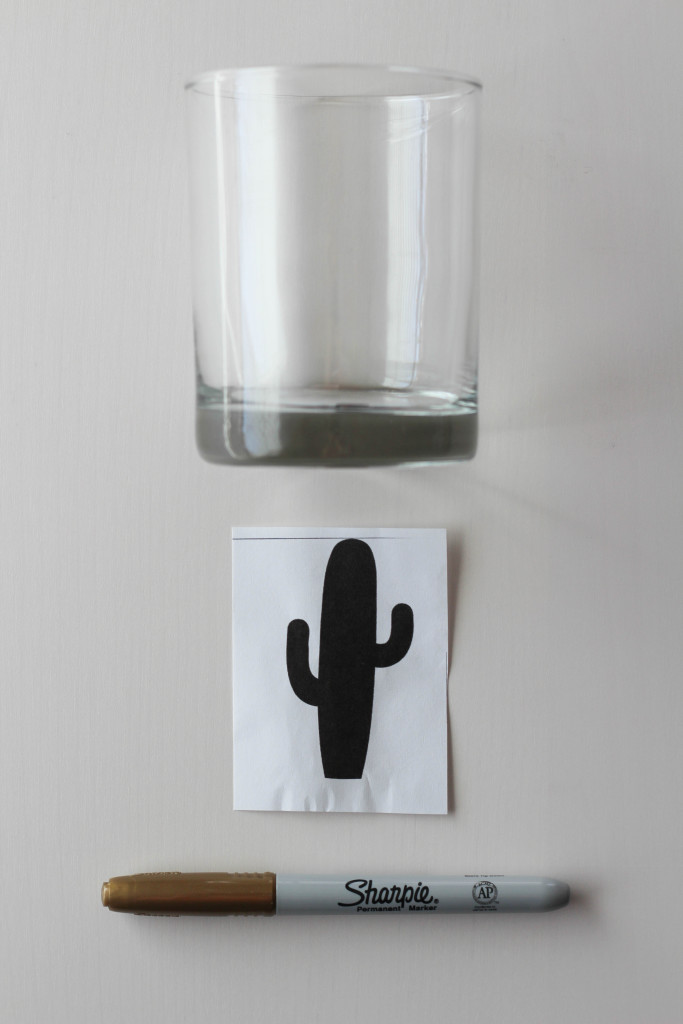 DIY Cactus Glasses