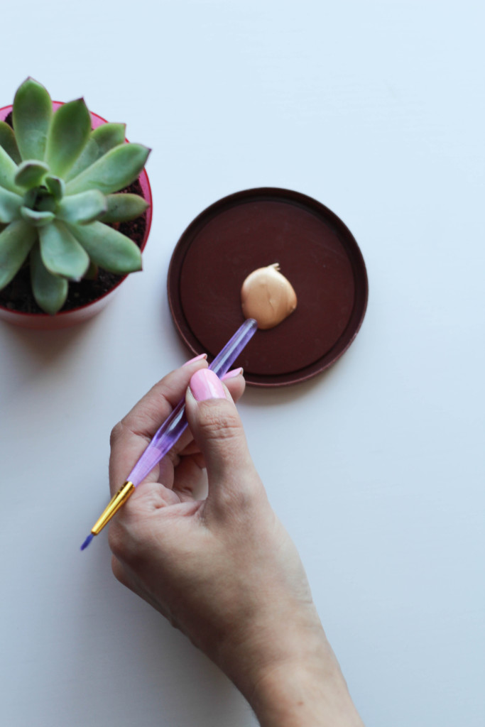 DIY Gilded Succulents