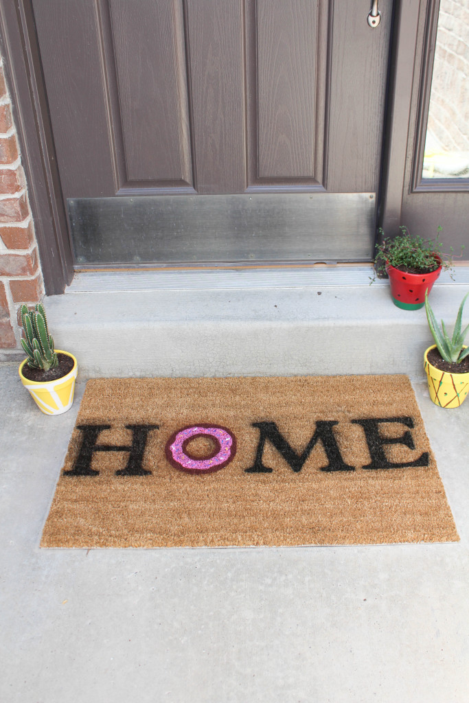 DIY Donut Door Mat