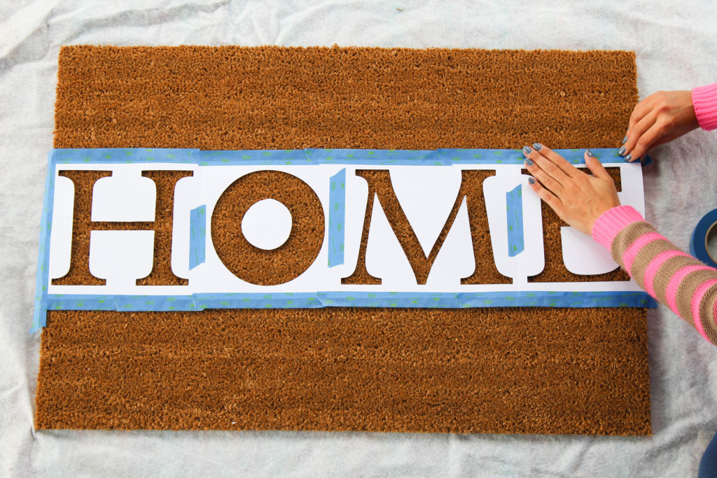 DIY Donut Door Mat