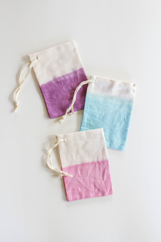 DIP-DYE FAVOR BAGS - LET'S MINGLE BLOG