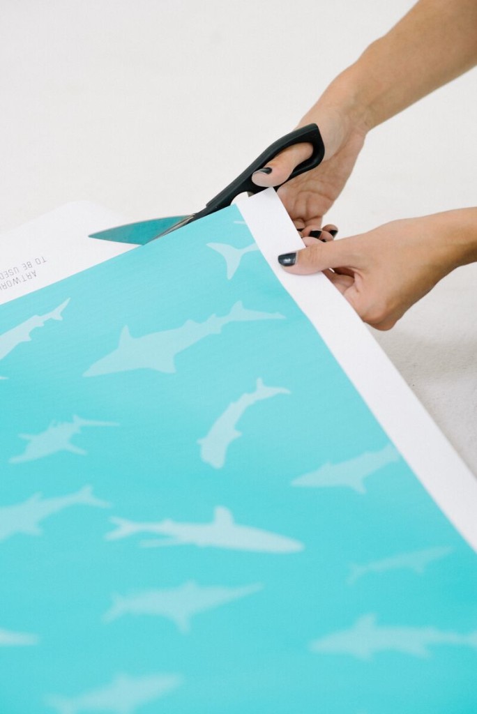 Printable Shark Gift Wrap