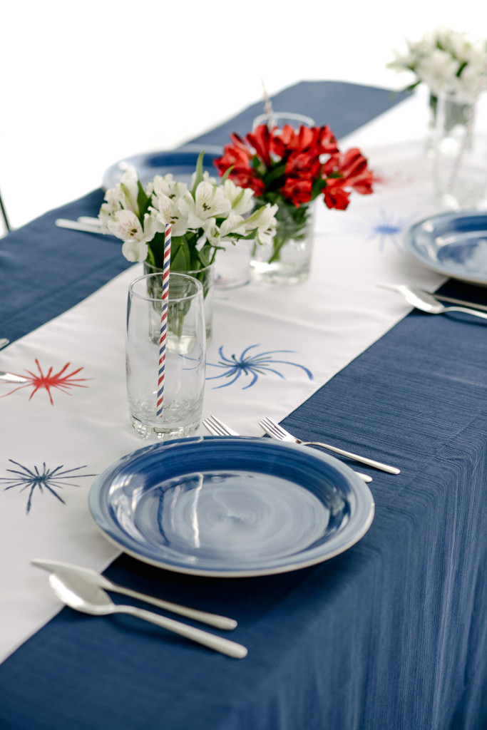 DIY Fireworks Table Runner