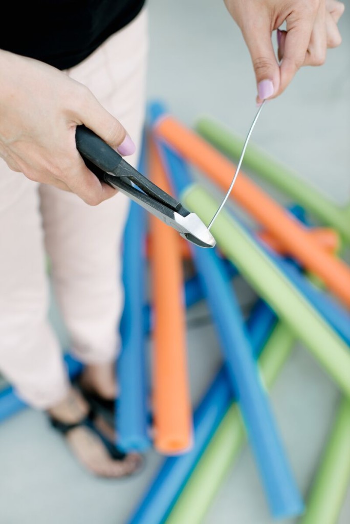 DIY Pool Noodle Photobooth Backdrop