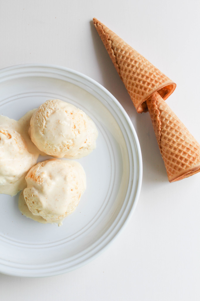 Peaches and Cream Ice Cream