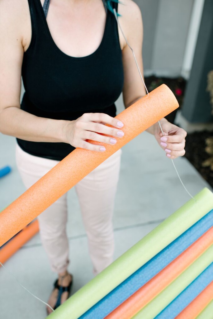 DIY Pool Noodle Photobooth Backdrop