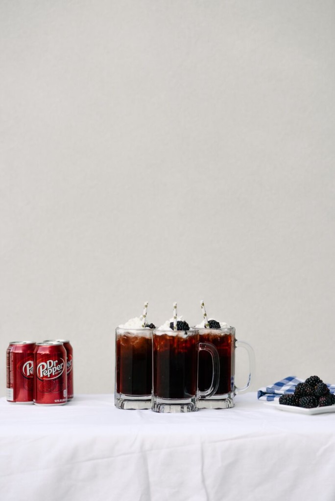 Dr. Pepper Soda Floats