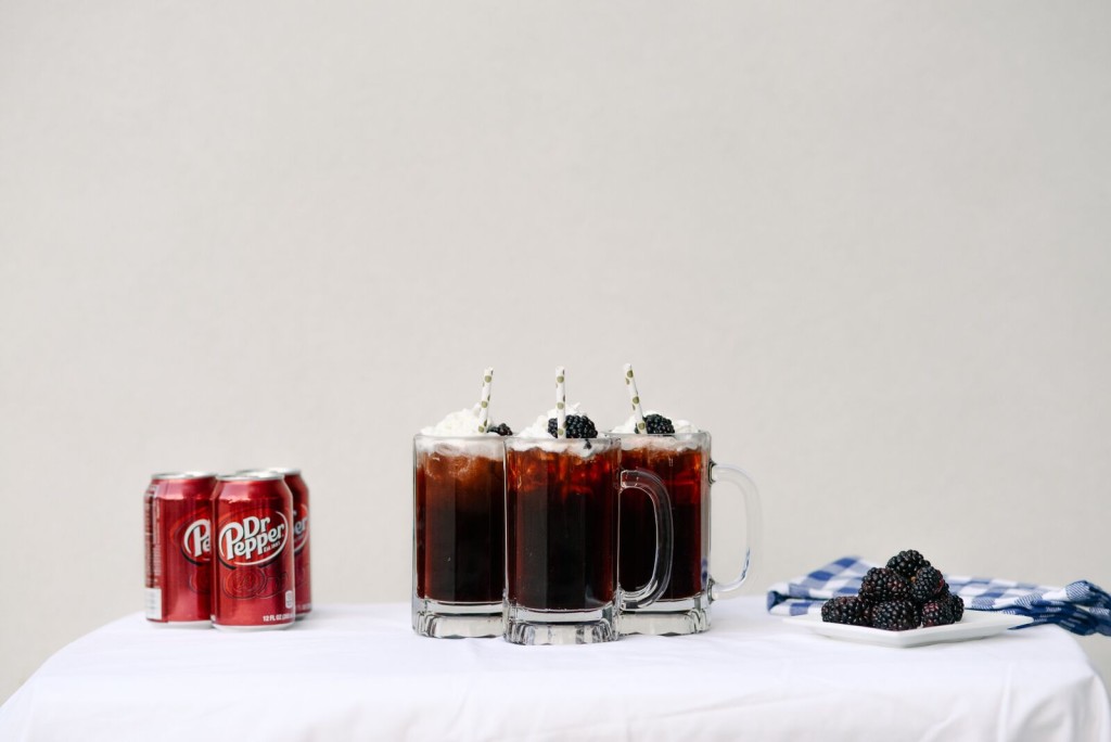 Dr. Pepper Soda Floats