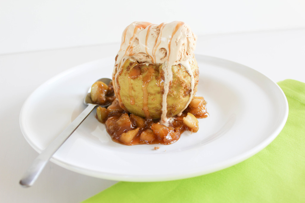 Caramel Ice Cream Baked Apples