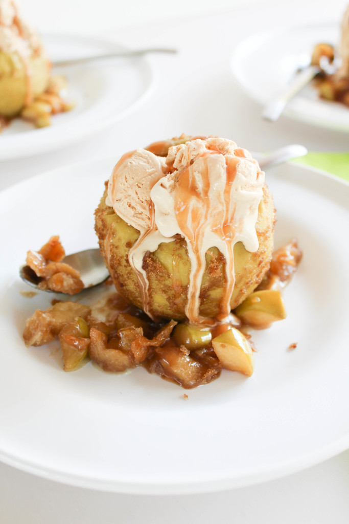 Caramel Ice Cream Baked Apples