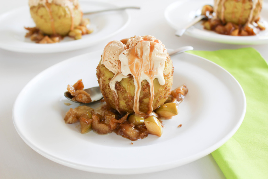 Caramel Ice Cream Baked Apples