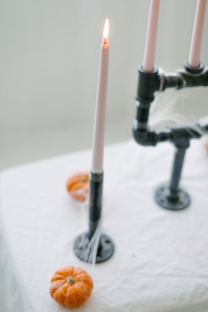 DIY Pipe Candelabra