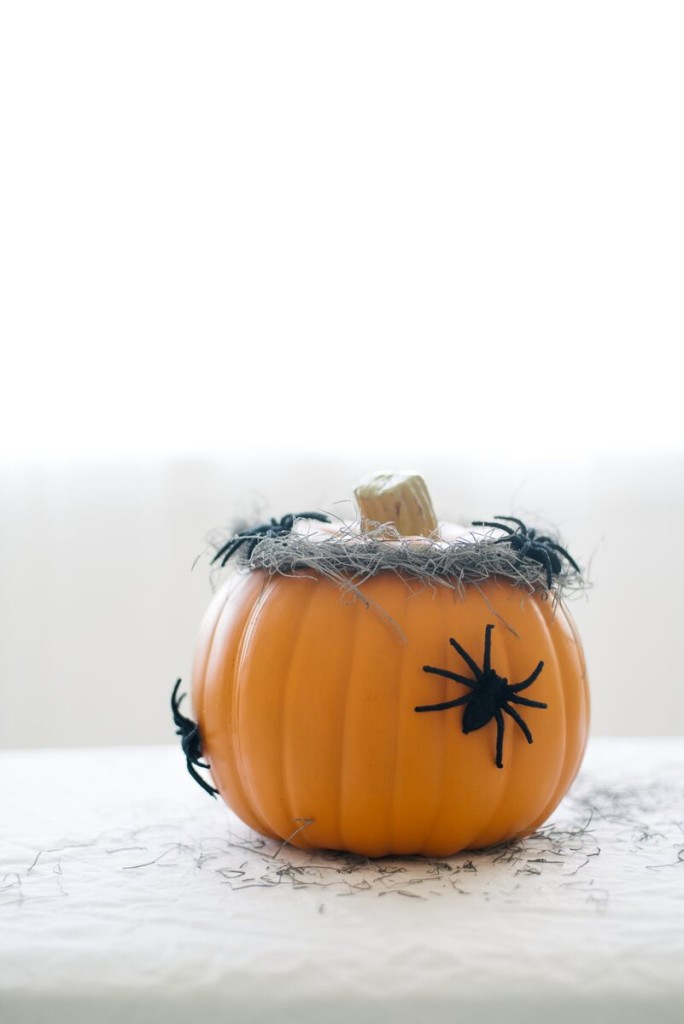 DIY Spider Pumpkins