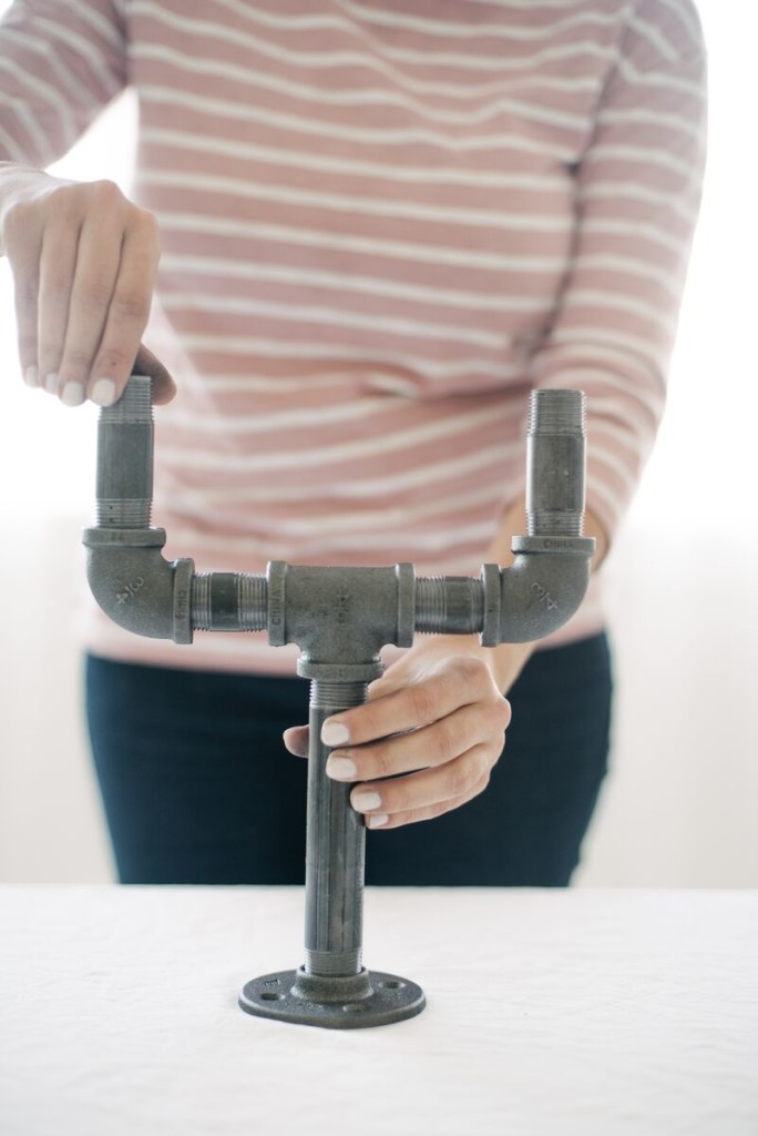 DIY Pipe Candelabra