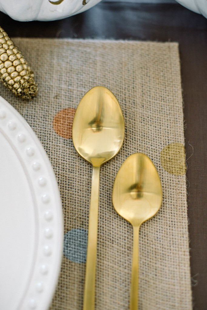 Metallic Polka Dot Placemats