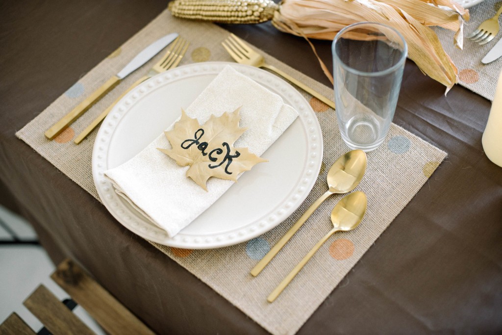 Gold Thanksgiving Tablescape