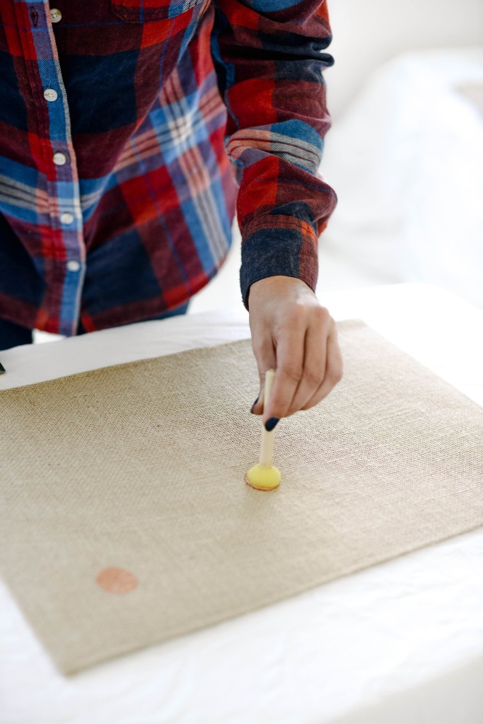 Metallic Polka Dot Placemats