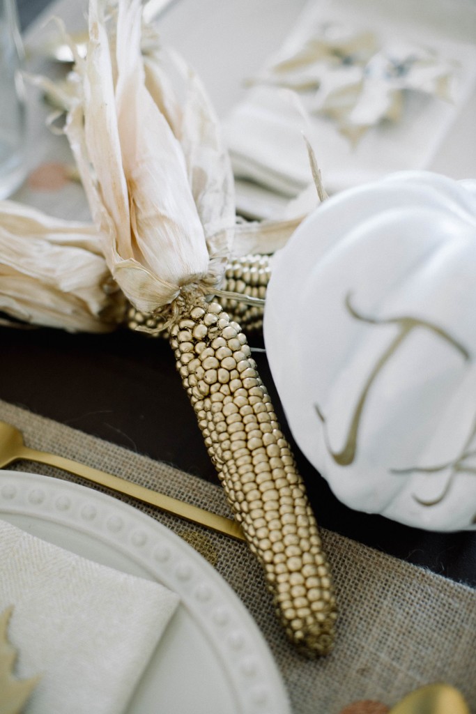 Gold Thanksgiving Tablescape