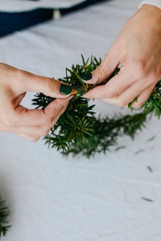 Easy Holiday Chair Wreaths