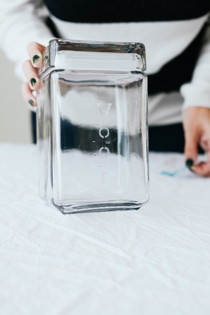 Glass Etched Pet Treat Jars