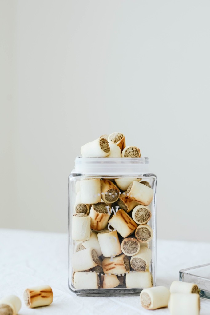 Glass Etched Pet Treat Jars