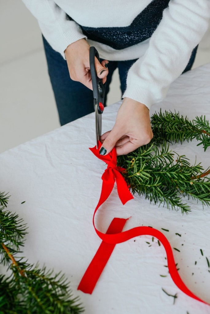 Easy Holiday Chair Wreaths