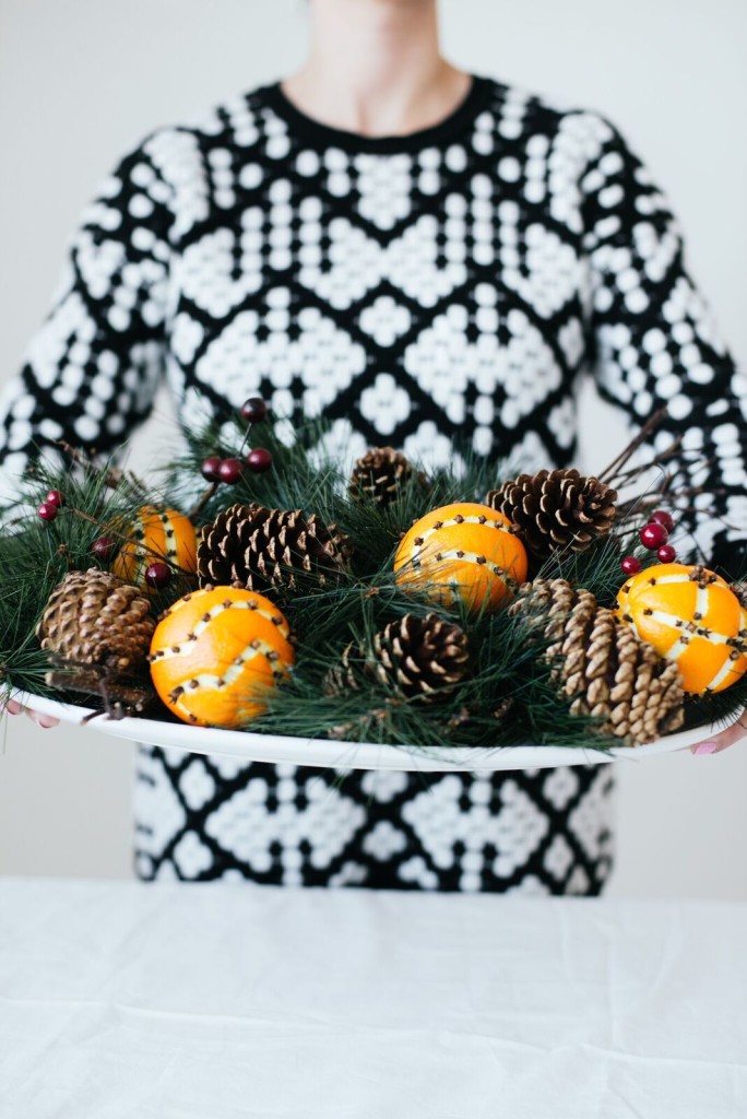 Orange Clove Pomander Centerpiece