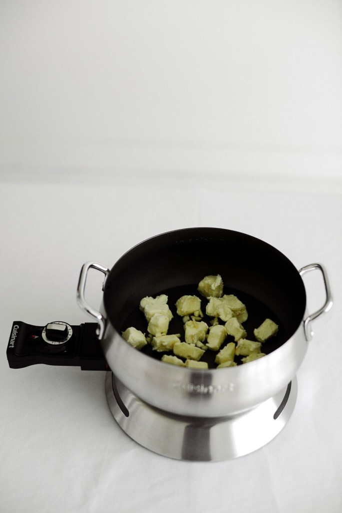 Champagne and Brie Fondue