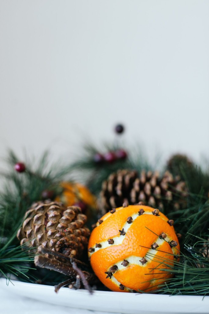 Orange Clove Pomander Centerpiece