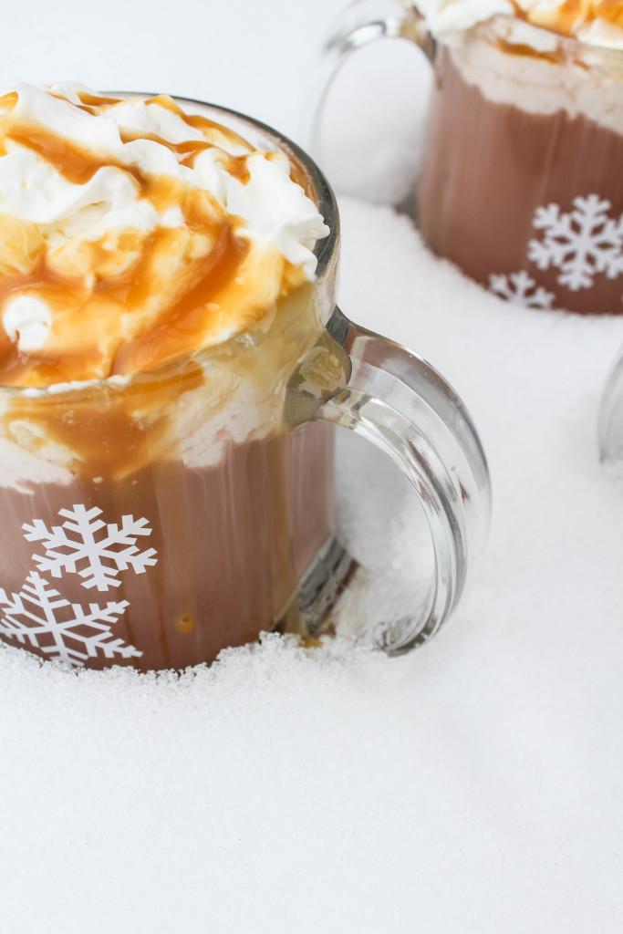 Frozen Caramel Hot Chocolate