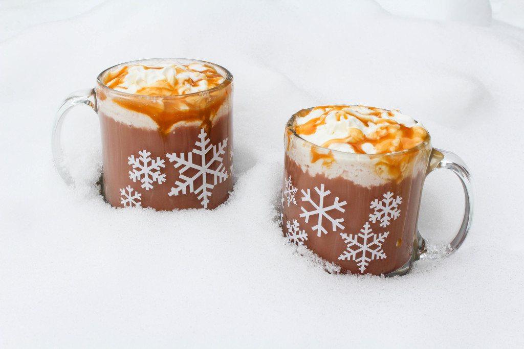 Frozen Caramel Hot Chocolate