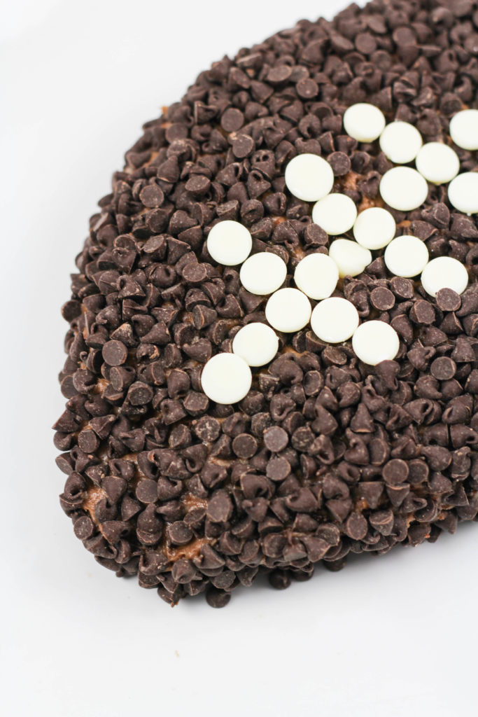 Chocolate Brownie Football Cheese Ball