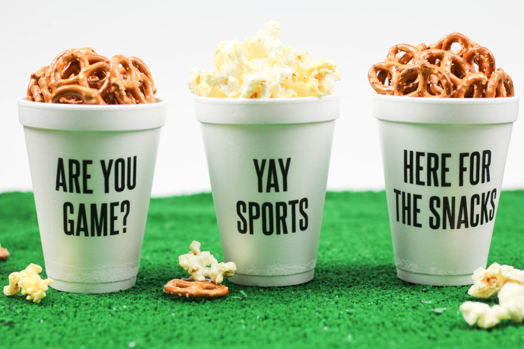 DIY Football Party Cups