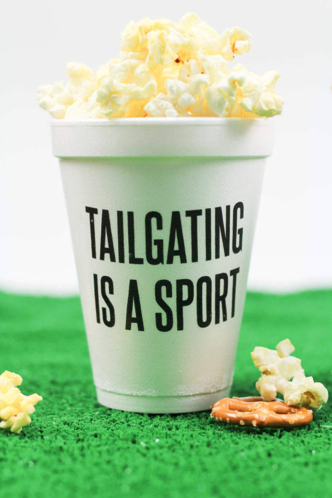 DIY Football Party Cups