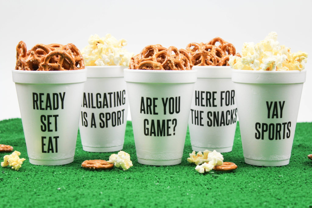 DIY Football Party Cups