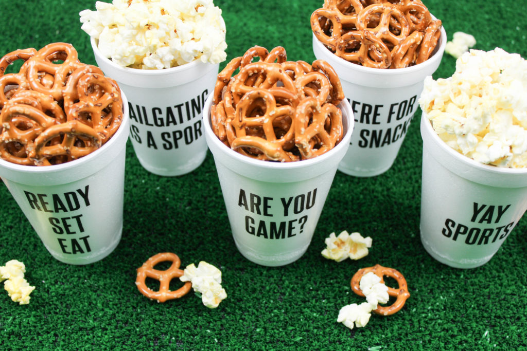 DIY Football Party Cups