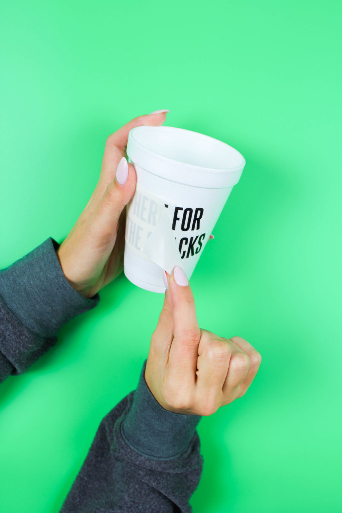 DIY Football Party Cups