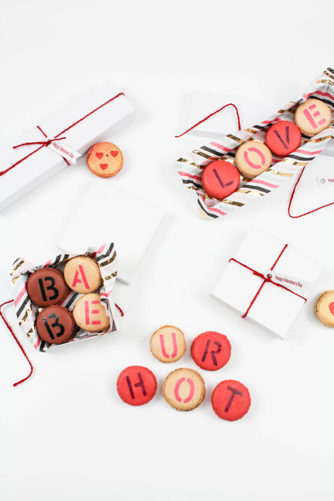 DIY Valentine's Day Message Macarons