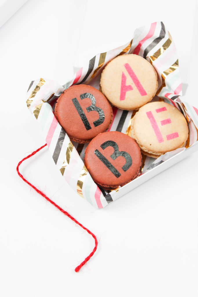 DIY Valentine's Day Message Macarons