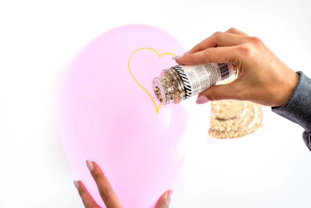 DIY Glitter Balloons