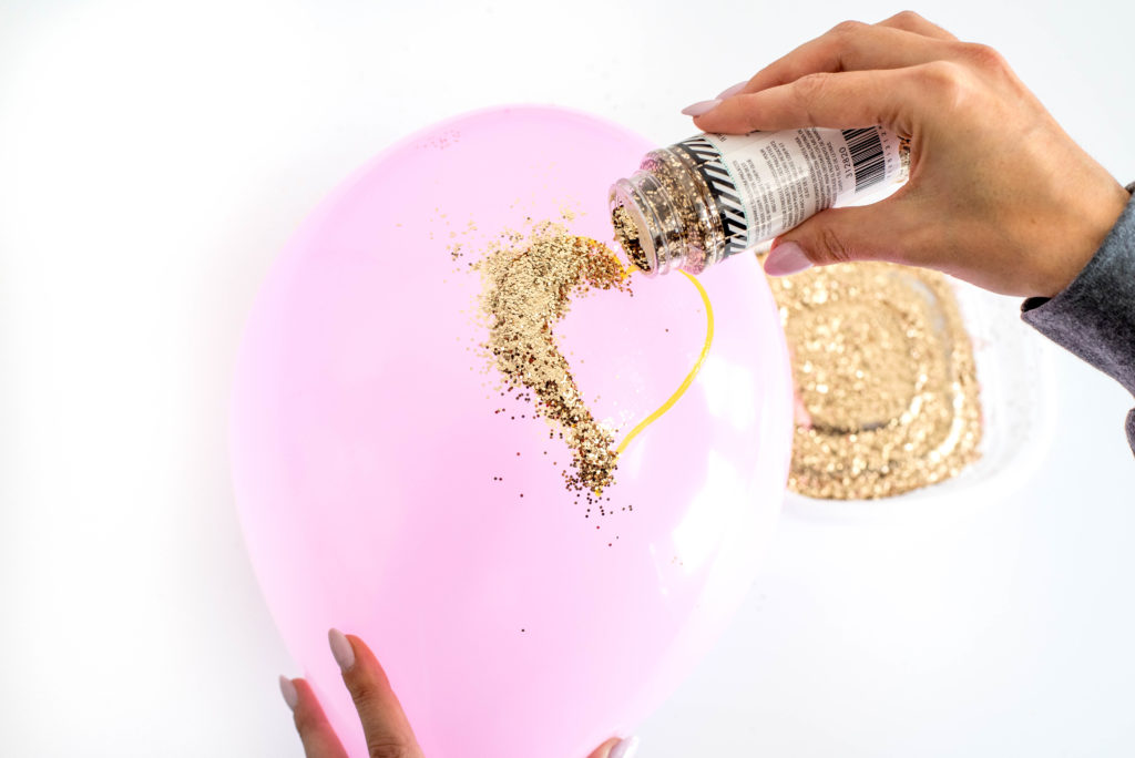 DIY Glitter Balloons