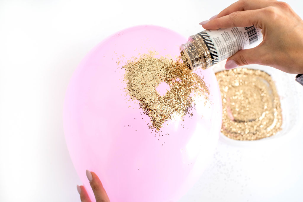 DIY Glitter Balloons