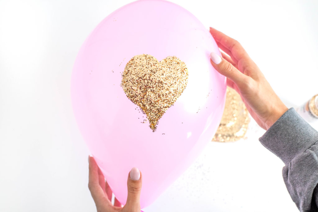 DIY Glitter Balloons