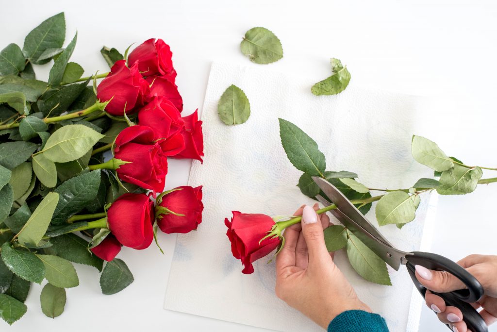 DIY Valentine's Day Flower Arrangement
