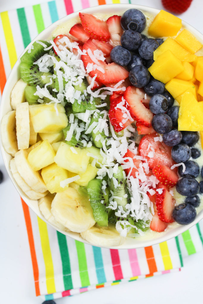 Tropical Rainbow Smoothie Bowl Recipe