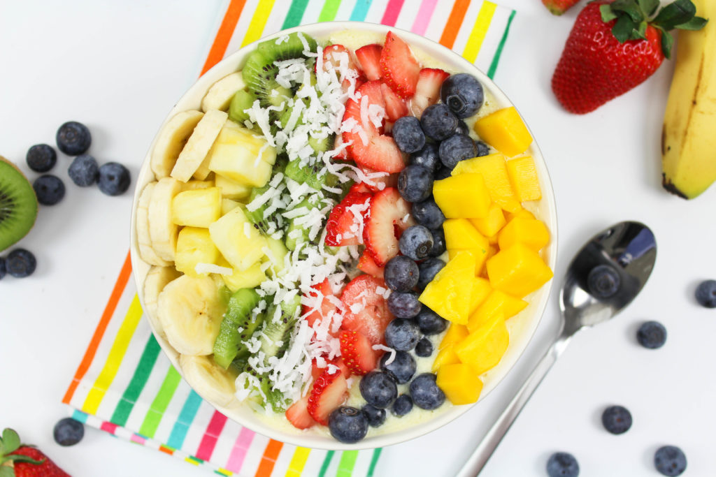 Tropical Rainbow Smoothie Bowl Recipe